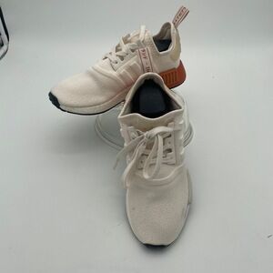 Adidas NMD‎ R1 Ivory White Boost Fabric Stretch Mash Sneaker Women Size 8